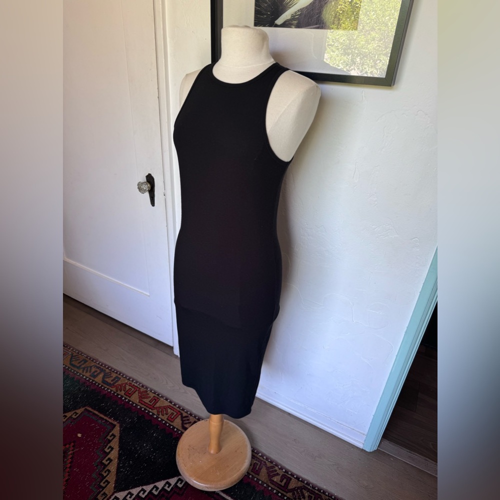 Black midi body on dress size large